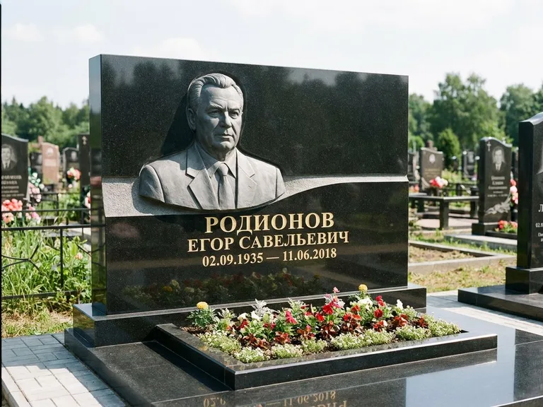 Памятник с барельефом — выполненная работа 27 в Волгограде