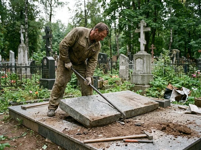 Демонтаж гранитной плитки и мощения участка в Волгограде