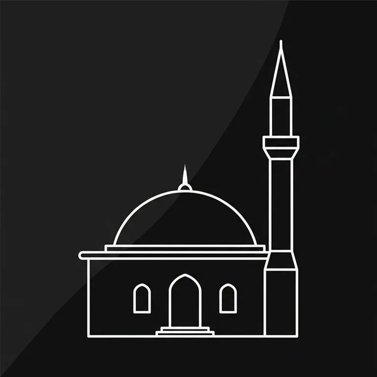 Эскиз: Одноминаретная — скромный силуэт сельской мечети в Волгограде
