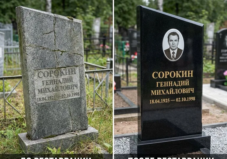 Полная реставрация старого памятника: до и после в Волгограде