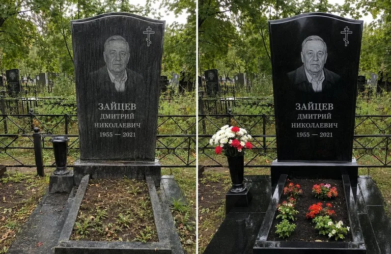 Уборка комплекса со скамьёй и плиткой до и после в Волгограде