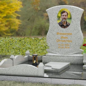 Вертикальный гранитный памятник для одного - П146