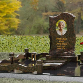 Светский вертикальный памятник из гранита - П160