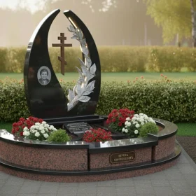 Элитный православный гранитный памятник - ПН374