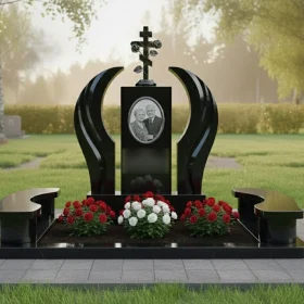 Элитный православный памятник для двоих - ПН382