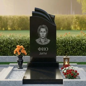 Светский гранитный мемориальный комплекс для одного - ПН445