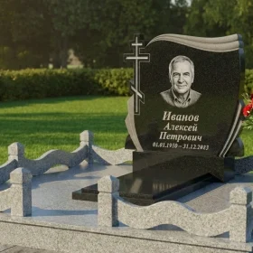 Гранитный православный памятник для одного - ПН480
