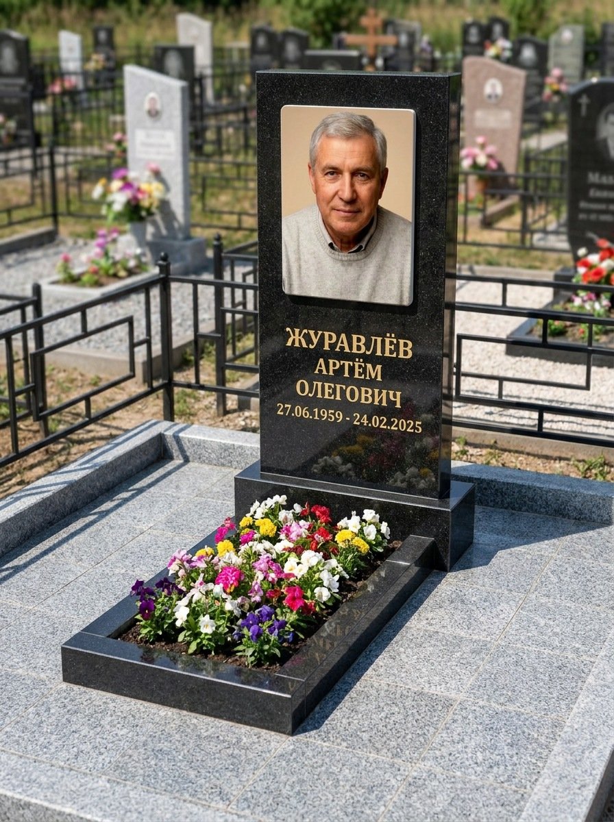 Портрет на памятнике в Волгограде — Выцветшее фото восстановили — керамогранит 180×240 мм