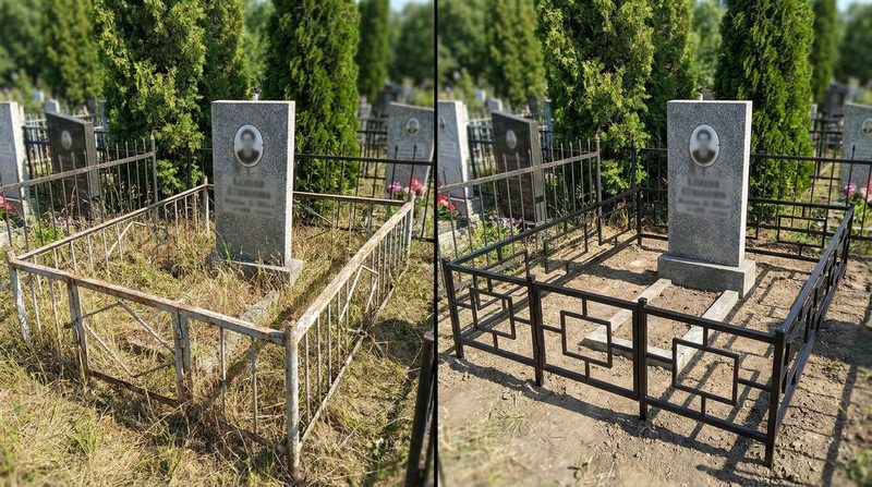 Установка ограды в Волгограде — пример 1