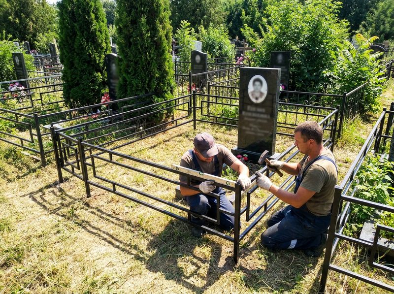 Установка ограды в Волгограде — пример 3