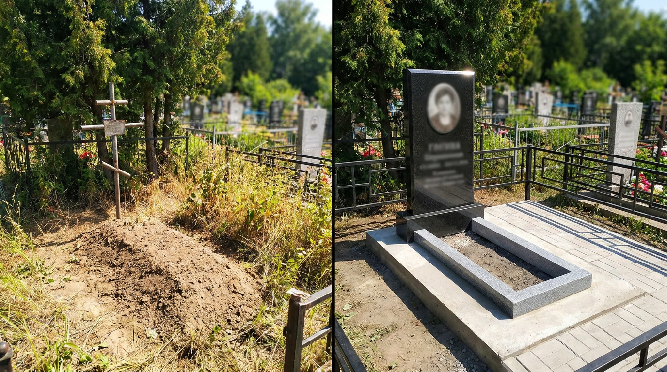Установка памятника в Волгограде — пример 2