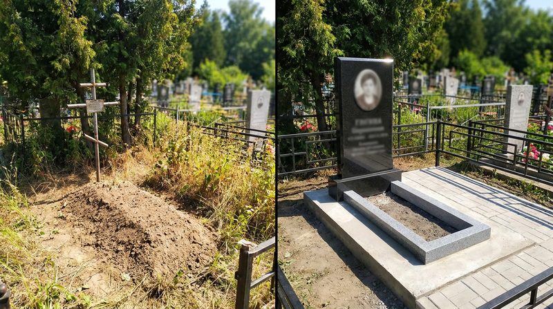 Установка памятника в Волгограде — пример 2